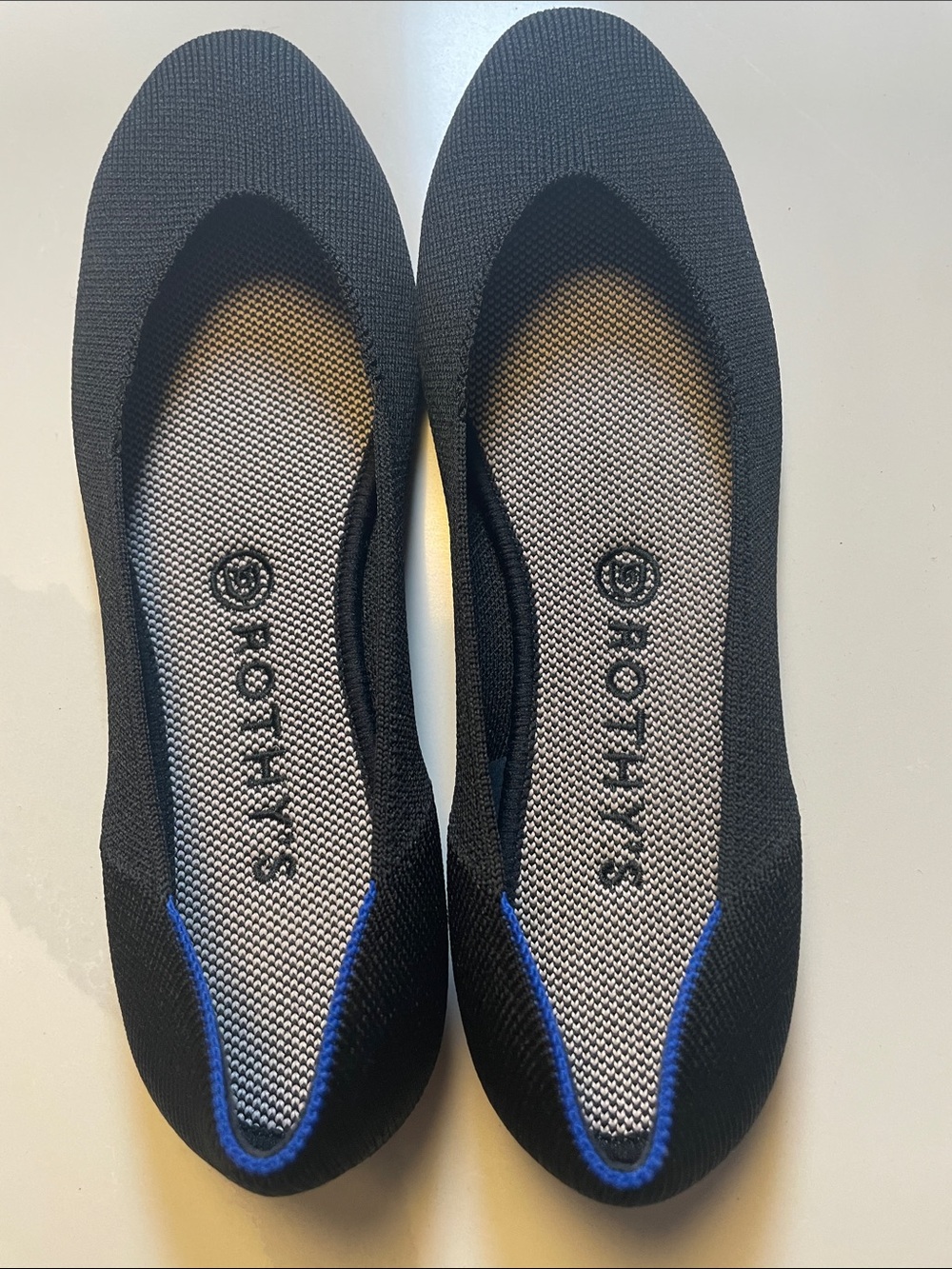 Rothy's Black Knit rounded toe ballet flats 9 black - Picture 7 of 7